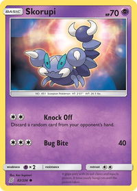 Skorupi - SM - Unified Minds (SM11) #82/236 - Common Pokémon Trading Card