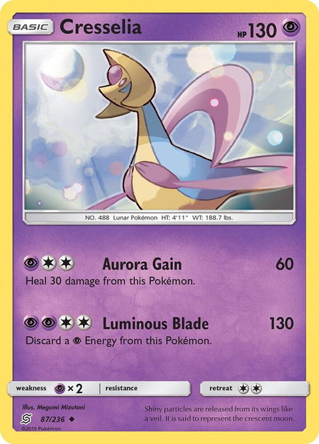 Cresselia - SM - Unified Minds Pokémon trading card