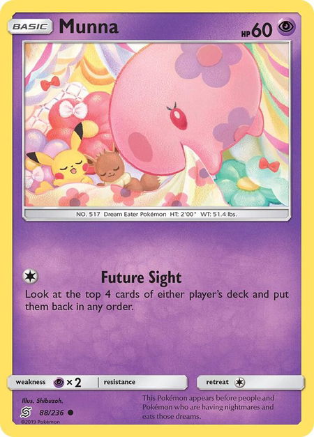 Munna - SM - Unified Minds Pokémon trading card