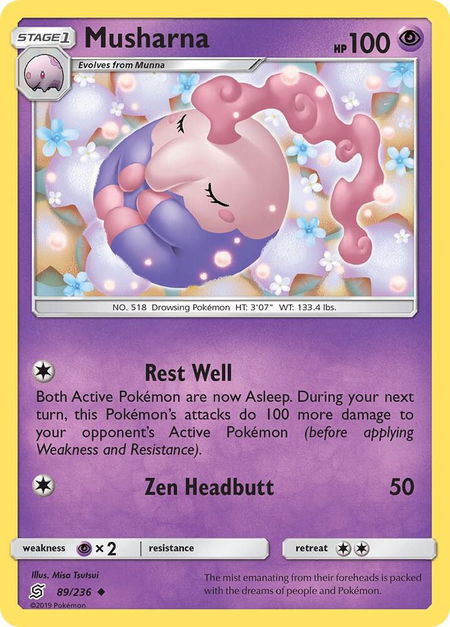 Musharna - SM - Unified Minds Pokémon trading card