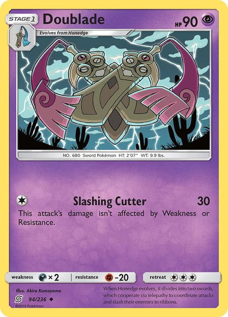 Doublade - SM - Unified Minds Pokémon trading card