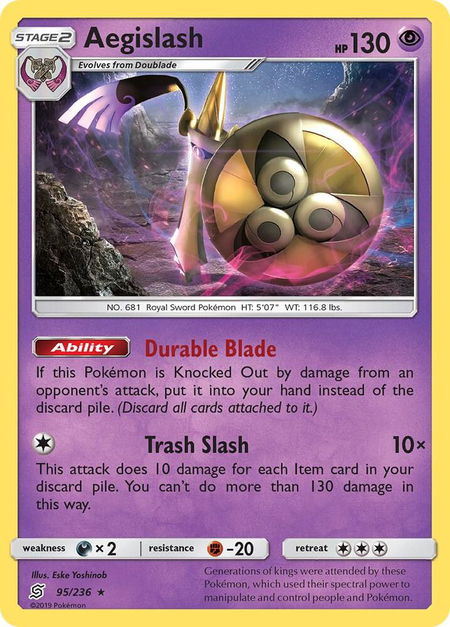 Aegislash - SM - Unified Minds Pokémon trading card