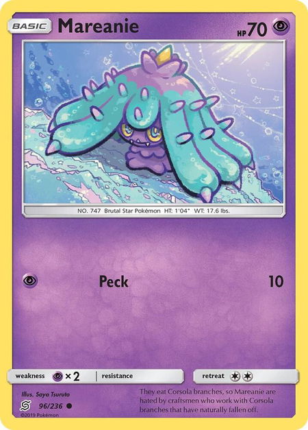 Mareanie - SM - Unified Minds Pokémon trading card