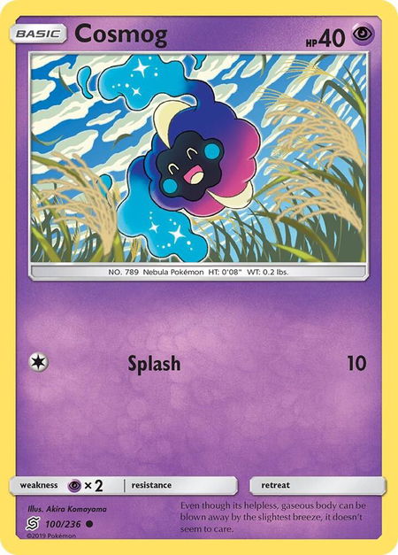 Cosmog - SM - Unified Minds Pokémon trading card