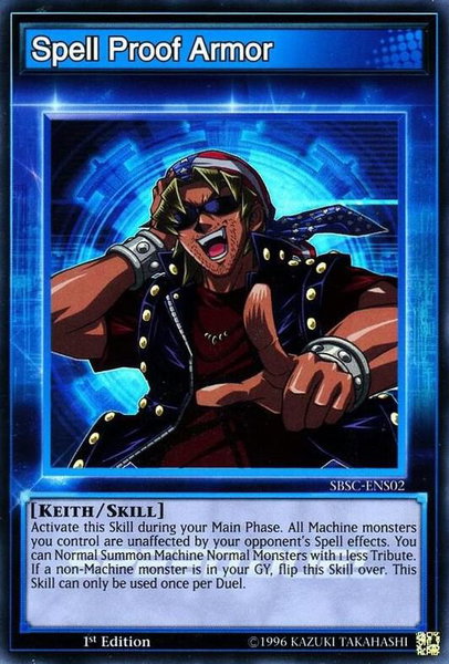 Spell Proof Armor trading card from Speed Duel: Scars of Battle Spell Proof Armor - Speed Duel: Scars of Battle YuGiOh trading card