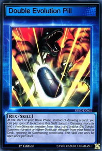 Double Evolution Pill (Skill Card) - Speed Duel: Scars of Battle (SBSC) #SBSC-ENS05 - Ultra Rare YuGiOh Trading Card