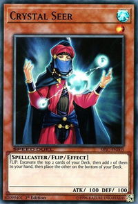 Crystal Seer - Speed Duel: Scars of Battle (SBSC) #SBSC-EN003 - Super Rare YuGiOh Trading Card