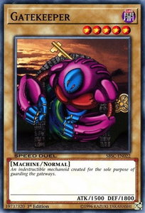 Gatekeeper - Speed Duel: Scars of Battle (SBSC) #SBSC-EN022 - Common / Short Print YuGiOh Trading Card