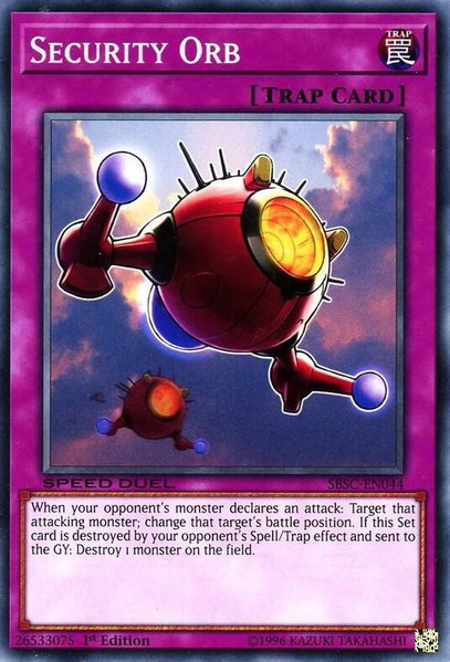 Security Orb trading card from Speed Duel: Scars of Battle Security Orb - Speed Duel: Scars of Battle YuGiOh trading card