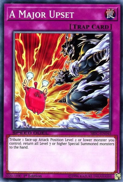 A Major Upset - Speed Duel: Scars of Battle YuGiOh trading card