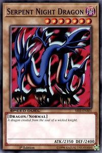 Serpent Night Dragon - Speed Duel Decks: Ultimate Predators (SS03) #SS03-ENA01 - Common / Short Print YuGiOh Trading Card
