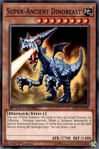 Super-Ancient Dinobeast - Speed Duel Decks: Ultimate Predators (SS03) #SS03-ENA08 - Common / Short Print YuGiOh Trading Card