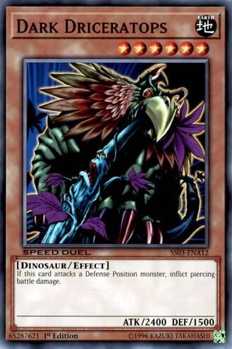 Dark Driceratops - Speed Duel Decks: Ultimate Predators YuGiOh trading card