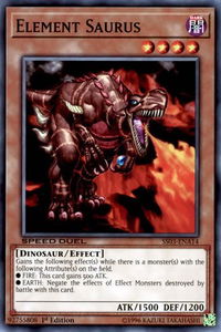 Element Saurus - Speed Duel Decks: Ultimate Predators (SS03) #SS03-ENA14 - Common / Short Print YuGiOh Trading Card