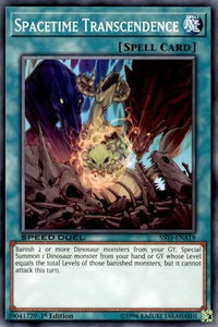Spacetime Transcendence - Speed Duel Decks: Ultimate Predators (SS03) #SS03-ENA19 - Common / Short Print YuGiOh Trading Card
