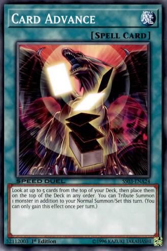 Card Advance - Speed Duel Decks: Ultimate Predators YuGiOh trading card