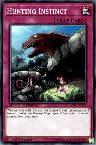 Hunting Instinct trading card from Speed Duel Decks: Ultimate Predators Hunting Instinct - Speed Duel Decks: Ultimate Predators YuGiOh trading card