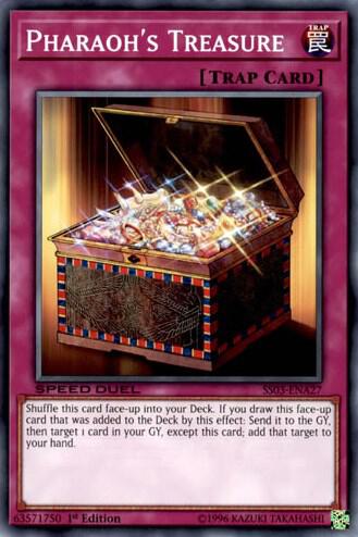 Pharaoh's Treasure - Speed Duel Decks: Ultimate Predators YuGiOh trading card