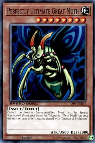 Perfectly Ultimate Great Moth - Speed Duel Decks: Ultimate Predators YuGiOh trading card
