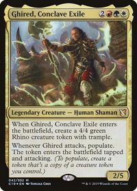 Ghired, Conclave Exile - Commander 2019 (C19) #42 - Mythic Magic: The Gathering Trading Card