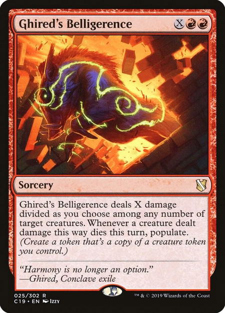 Ghired's Belligerence - Commander 2019 Magic: The Gathering trading card