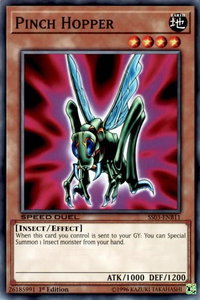 Pinch Hopper - Speed Duel Decks: Ultimate Predators (SS03) #SS03-ENB11 - Common / Short Print YuGiOh Trading Card