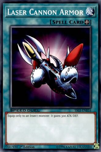 Laser Cannon Armor - Speed Duel Decks: Ultimate Predators YuGiOh trading card