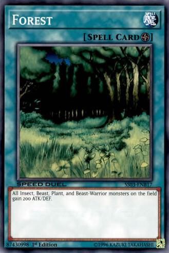 Forest trading card from Speed Duel Decks: Ultimate Predators Forest - Speed Duel Decks: Ultimate Predators YuGiOh trading card