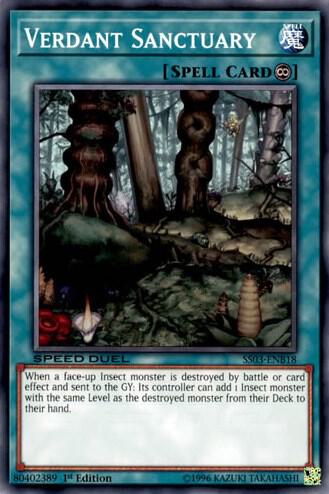 Verdant Sanctuary - Speed Duel Decks: Ultimate Predators YuGiOh trading card