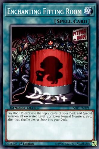 Enchanting Fitting Room - Speed Duel Decks: Ultimate Predators YuGiOh trading card