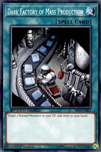 Dark Factory of Mass Production - Speed Duel Decks: Ultimate Predators YuGiOh trading card