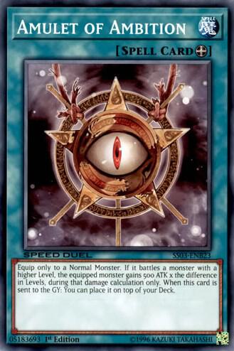 Amulet of Ambition - Speed Duel Decks: Ultimate Predators YuGiOh trading card