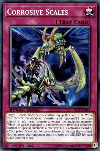 Corrosive Scales - Speed Duel Decks: Ultimate Predators YuGiOh trading card