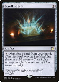 Scroll of Fate - Commander 2019 (C19) #58 - Rare Magic: The Gathering Trading Card