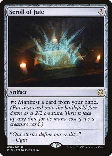 Scroll of Fate - Commander 2019 Magic: The Gathering trading card