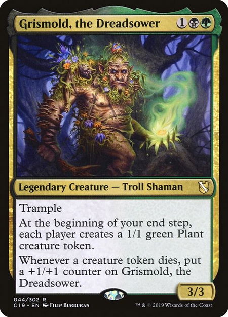 Grismold, the Dreadsower - Commander 2019 Magic: The Gathering trading card