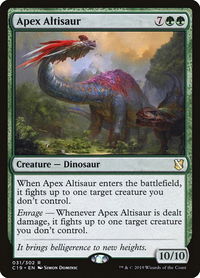 Apex Altisaur - Commander 2019 (C19) #31 - Rare Magic: The Gathering Trading Card