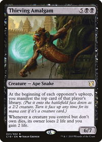 Thieving Amalgam - Commander 2019 (C19) #21 - Rare Magic: The Gathering Trading Card