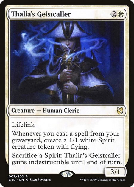 Thalia's Geistcaller - Commander 2019 Magic: The Gathering trading card