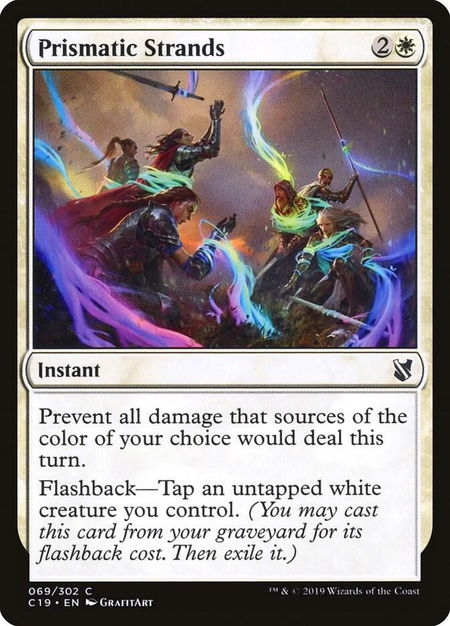 Prismatic Strands - Commander 2019 Magic: The Gathering trading card