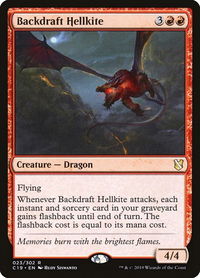 Backdraft Hellkite - Commander 2019 (C19) #23 - Rare Magic: The Gathering Trading Card