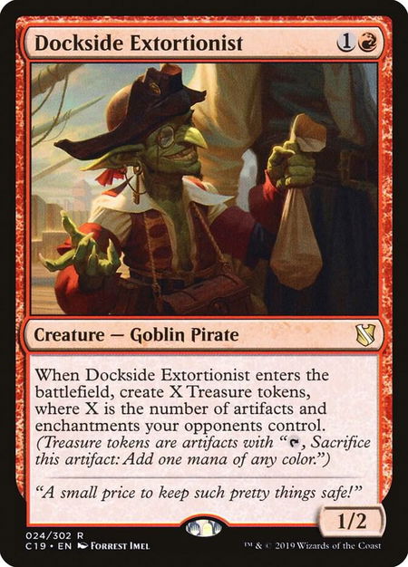 Dockside Extortionist - Commander 2019 Magic: The Gathering trading card