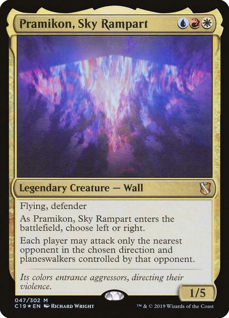 Pramikon, Sky Rampart - Commander 2019 Magic: The Gathering trading card