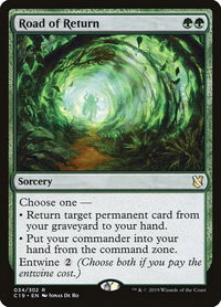 Road of Return - Commander 2019 (C19) #34 - Rare Magic: The Gathering Trading Card