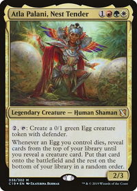 Atla Palani, Nest Tender - Commander 2019 (C19) #38 - Mythic Magic: The Gathering Trading Card