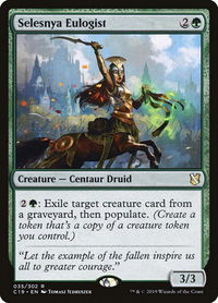 Selesnya Eulogist - Commander 2019 (C19) #35 - Rare Magic: The Gathering Trading Card