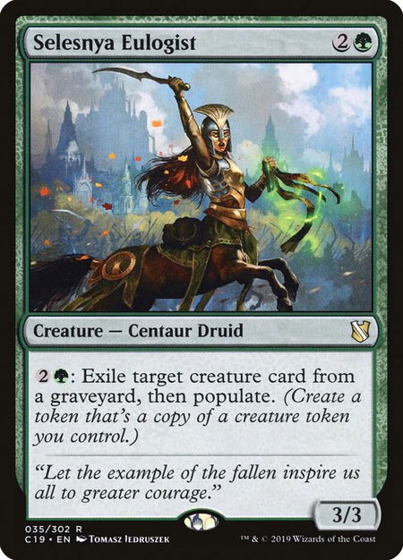 Selesnya Eulogist - Commander 2019 Magic: The Gathering trading card