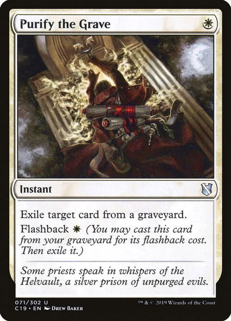 Purify the Grave - Commander 2019 Magic: The Gathering trading card