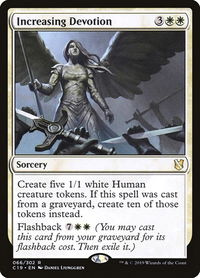 Increasing Devotion - Commander 2019 (C19) #66 - Rare Magic: The Gathering Trading Card