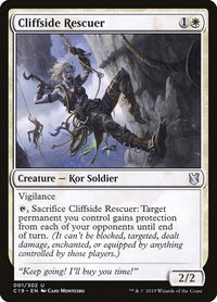 Cliffside Rescuer - Commander 2019 (C19) #1 - Uncommon Magic: The Gathering Trading Card